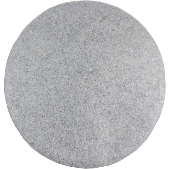 Sophisticated Heather Grey Wool Beret for Women and Teens - Elegant French Hat - Picture 2 of 2